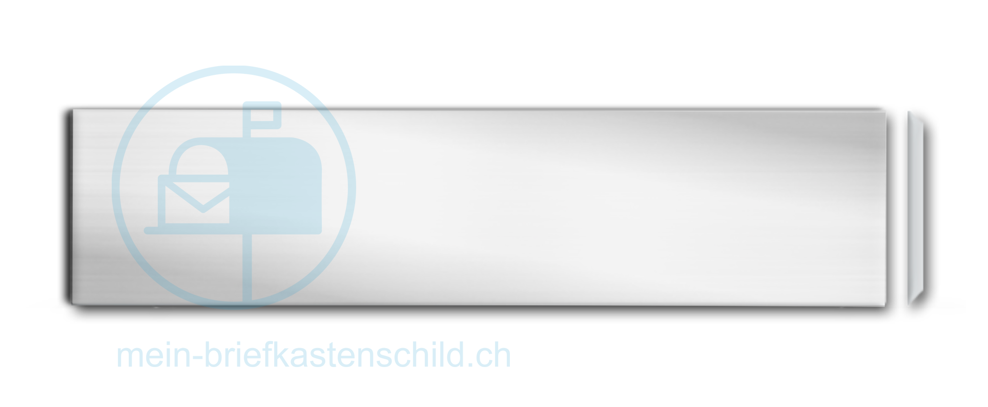 Briefkastenschild Alumhaus 110 x 19 Alu