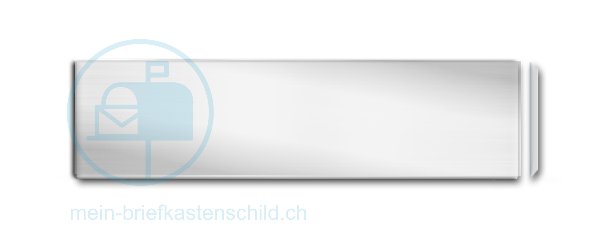 Briefkastenschild Alumhaus 80 x 19 Alu