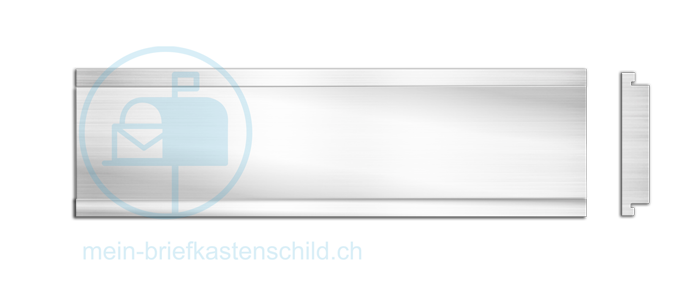 Briefkastenschild Stebler 64 x 14,5 Alu