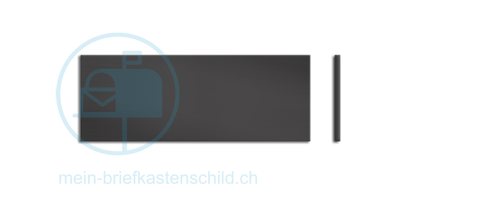 Klingelschild Feller 40 x 15 schwarz