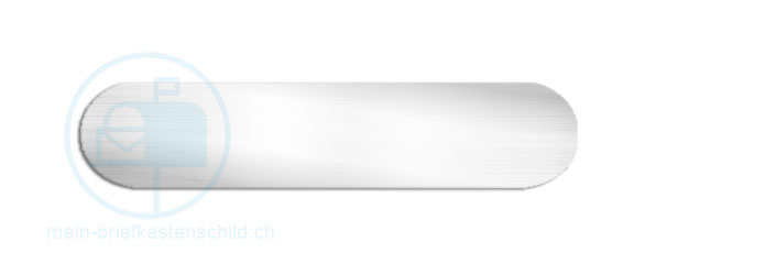 Klingelschild Gfeller 55 x 11,5 Kunststoff weiss selbstklebend