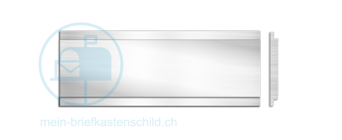 Briefkastenschild Givel 80 x 25 Alu