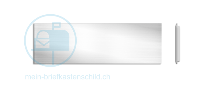 Briefkastenschild Marchi 84,5 x 24 Alu