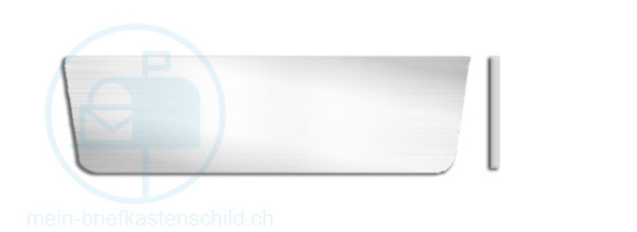 Briefkastenschild MarcMetal Rock 94 x 26,5mm Alu