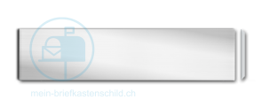 Briefkastenschild Alumhaus 110 x 19 Alu