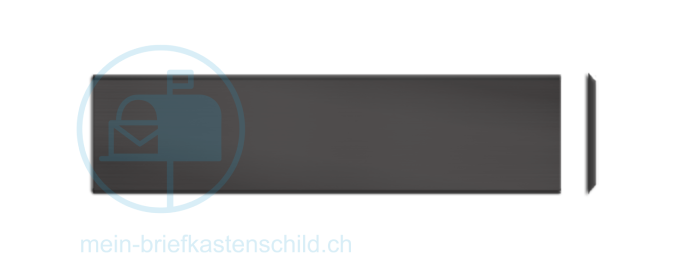 Klingelschild Sonnex 61 x 19 Alu schwarz matt