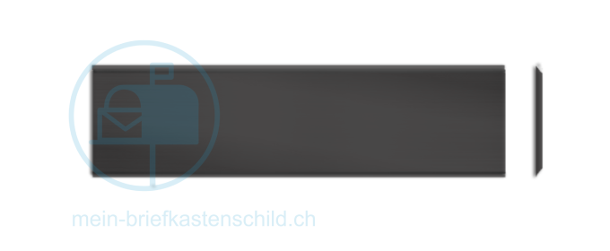 Klingelschild Sonnex 61 x 19 Alu schwarz poliert